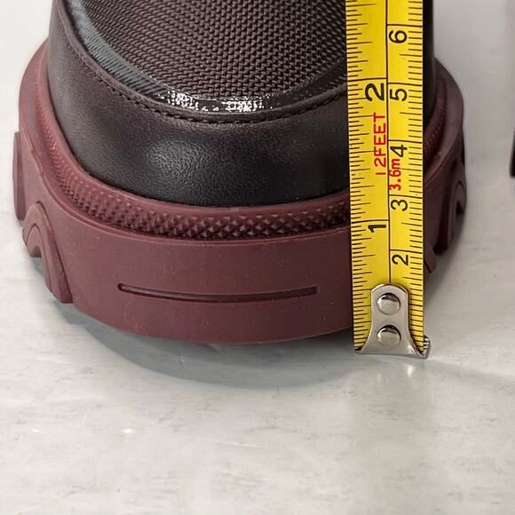 Sorel Brex Heel Lace Waterproof Boot Black/Maroon Women 7.5 Tried on - Picture 7 of 11
